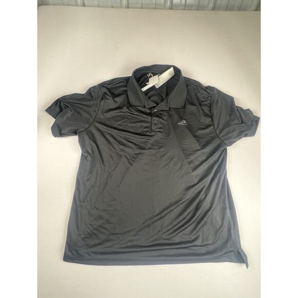 NWT‎ Adidas PrimeGreen Golf Polo Big & Tall Black 3XB - Picture 1 of 7